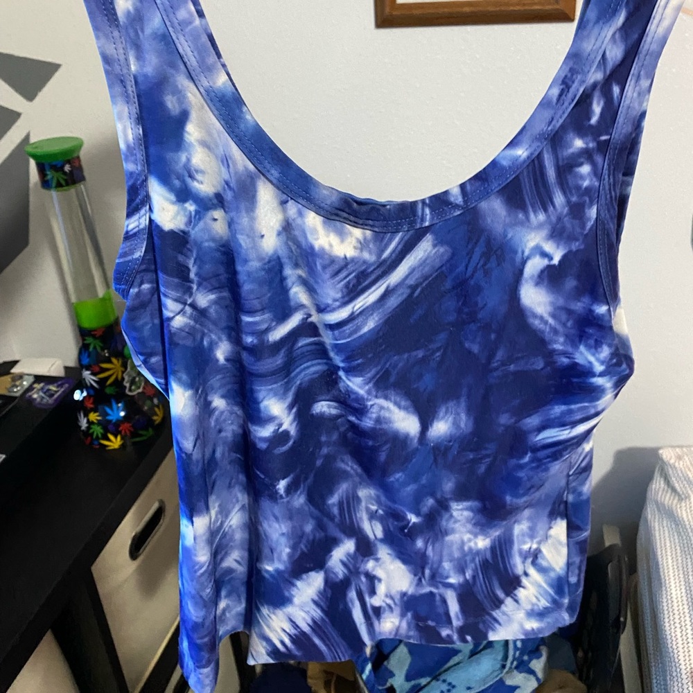 Blue tank top